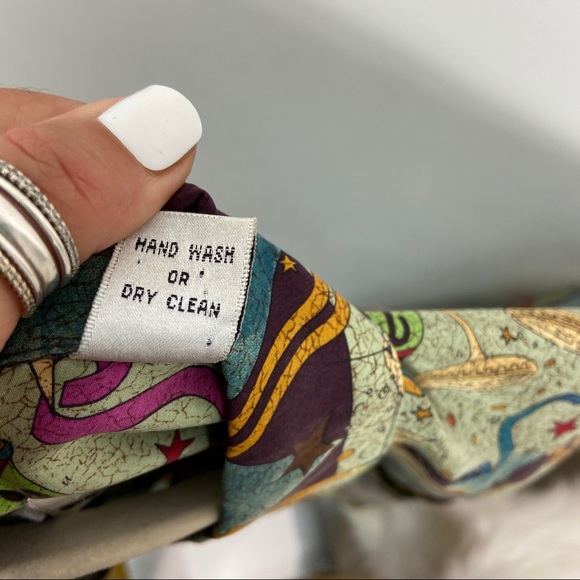 Burma Bibas 2000 silk party button down XL - Picture 7 of 8